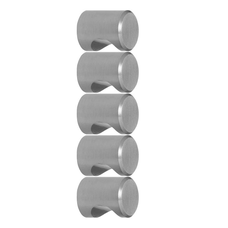 ROCO Cylindrical Drawer Knob Satin Chrome 20mm ( 5 Pack )