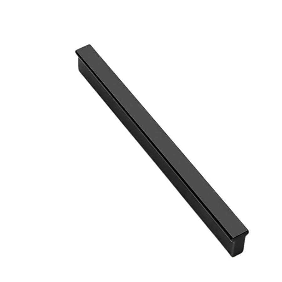 ROCO T Strip Cupboard Handle Brushed Matt Black  150mm ( 5 Pack )