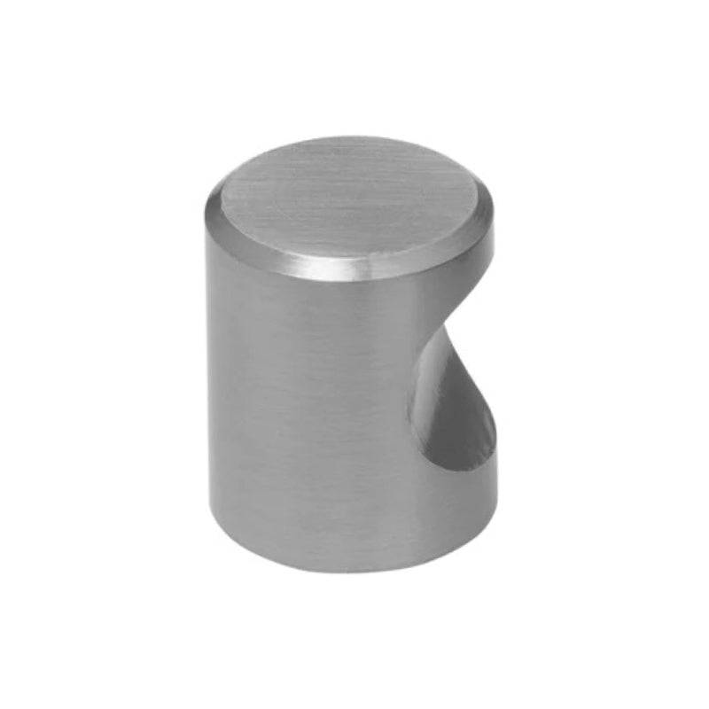 ROCO Cylindrical Drawer Knob Satin Chrome 20mm