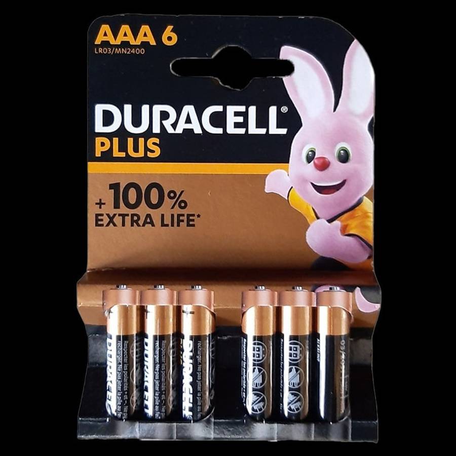 DURACELL Battery Plus Remote Aaa 6's 1.5v Duro60