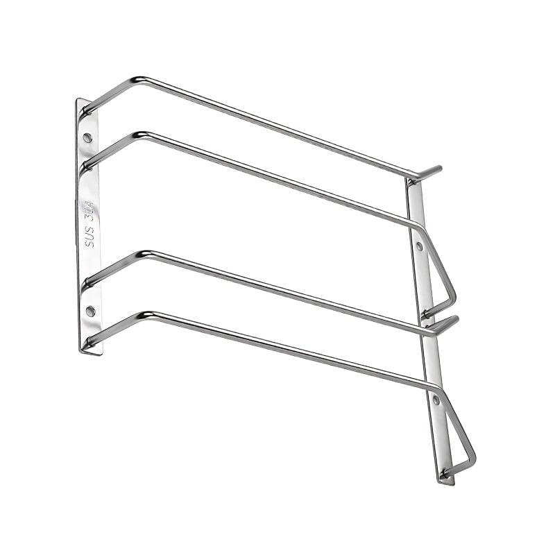 ROCO Wine Glass Holder Chrome 2 Layer For 6 Glasses