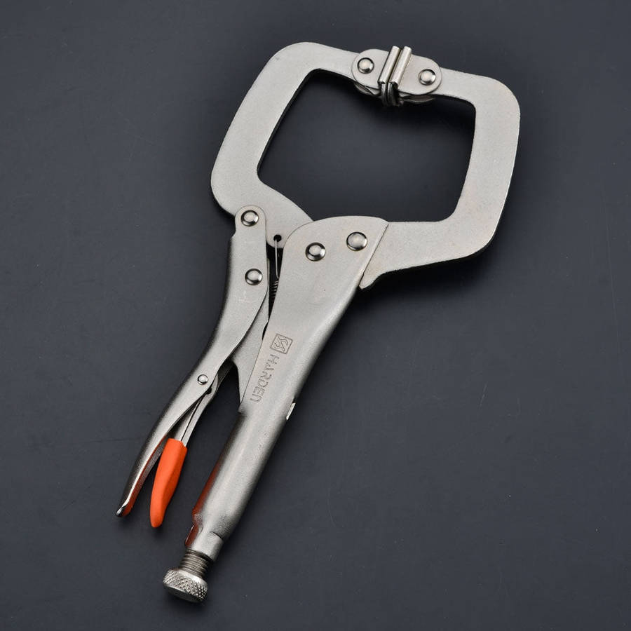 HARDEN C-Clamp Lock Grip Plier Fixed Clamp 11" (275mm)