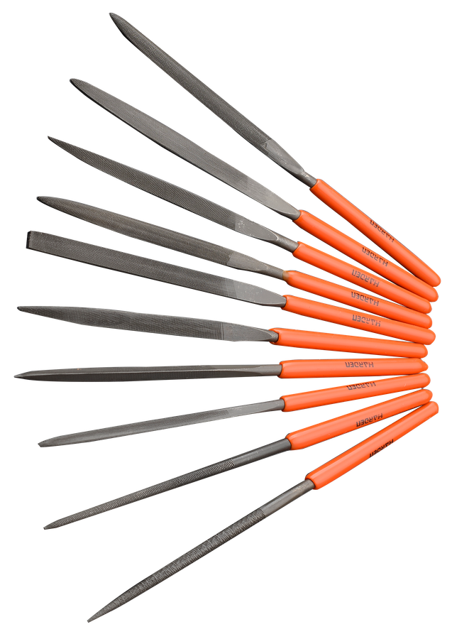 HARDEN 10 Piece Needle File Set  - 4 x 160mm