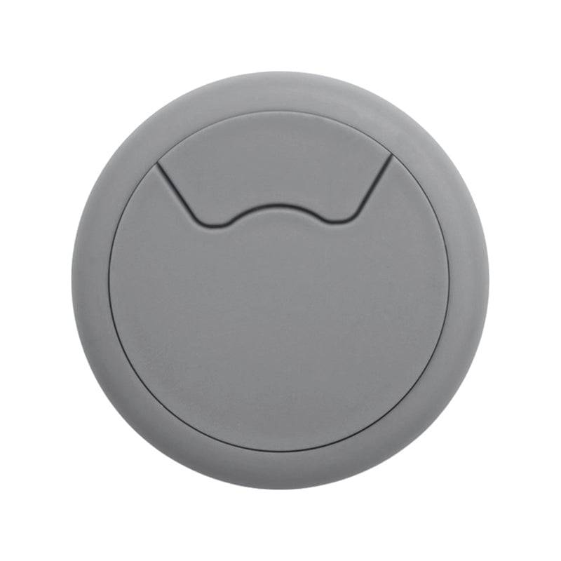 ROCO Round Cable Management Desk/Counter Port Grey 64mm