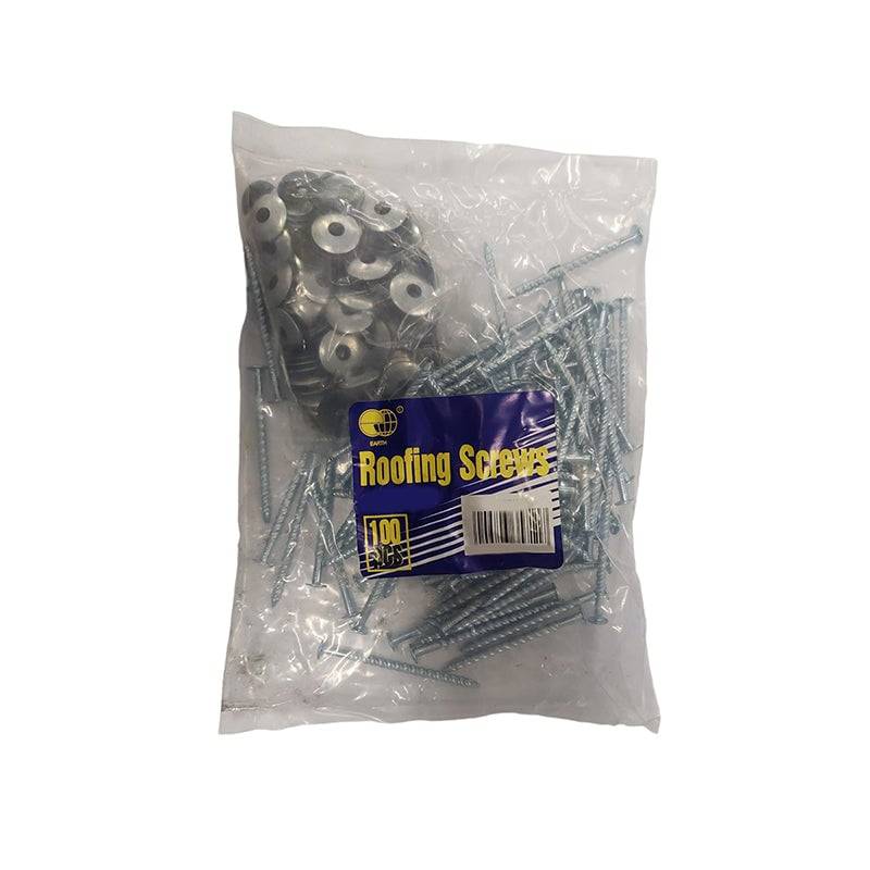 EARTH Roofing Screws [Comb/Washer] Corrulock 90mm ( Box of 100 )