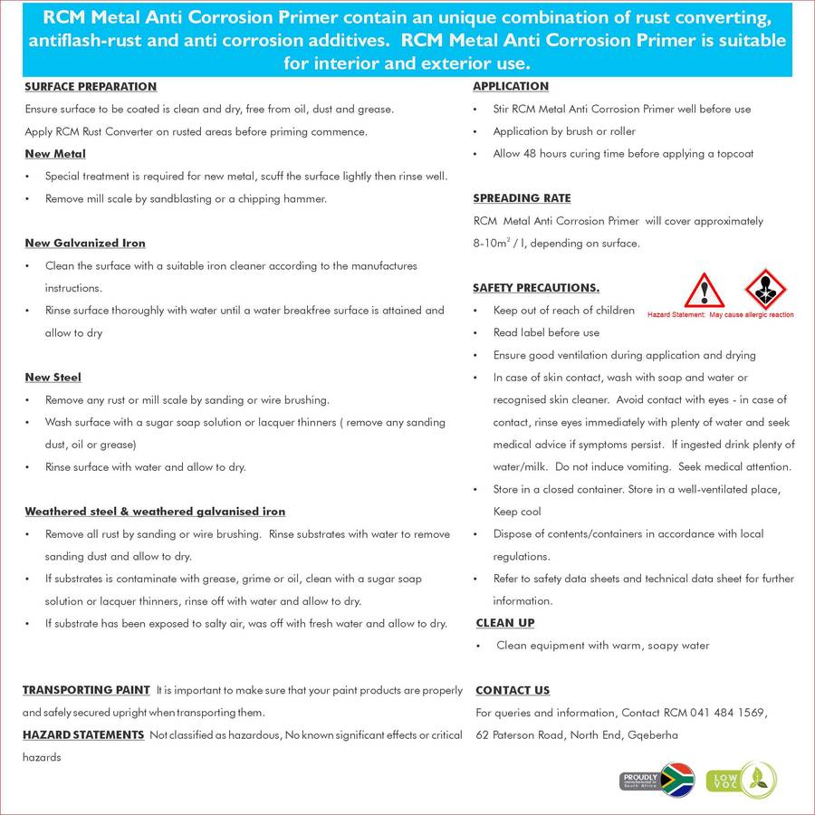 RCM Metal Anti Corrosion Primer