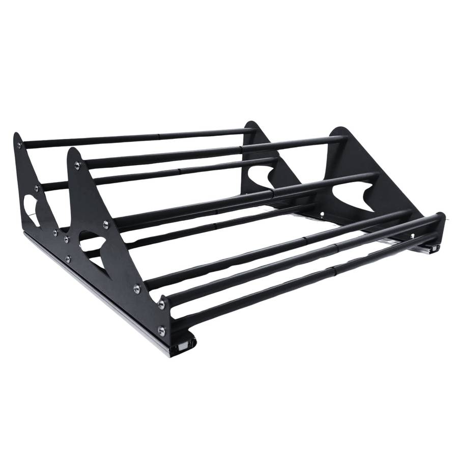 ROCO Adjustable Shoe Rack Black 704mm x 405mm x 107mm