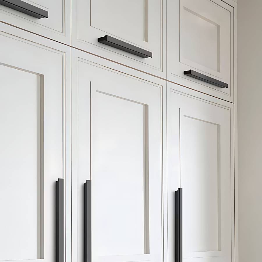 ROCO T Strip Cupboard Handle Brushed Matt Black 600mm