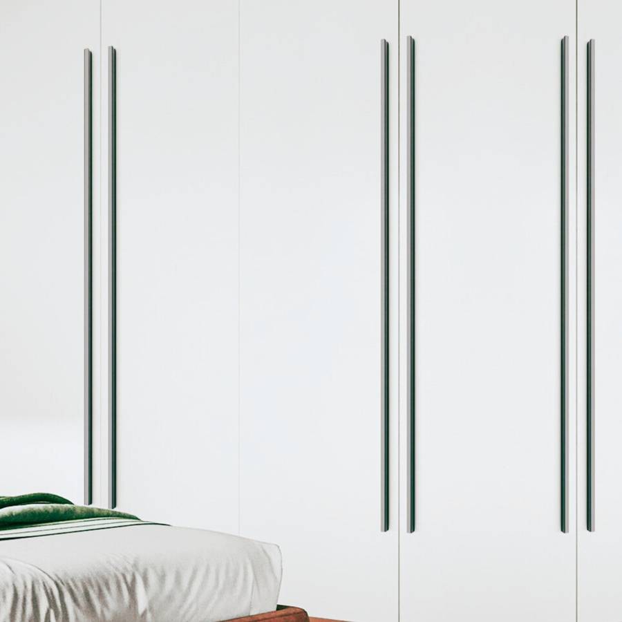 ROCO T Strip Cupboard Handle Brushed Nickel 600mm ( 5 Pack )