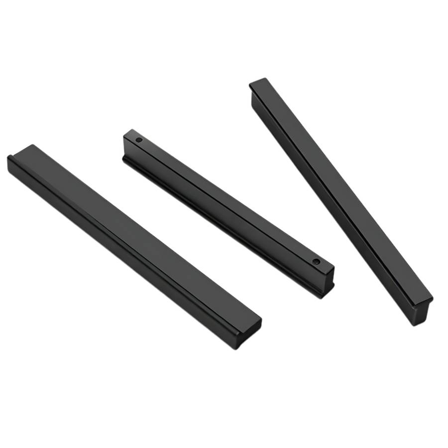 ROCO T Strip Cupboard Handle Brushed Matt Black 600mm