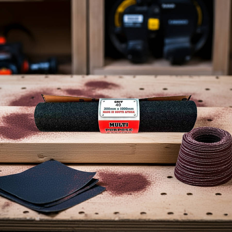 RIGGER Abrasive Sanding Roll Diy Grit 40 - 1mt X 300mm