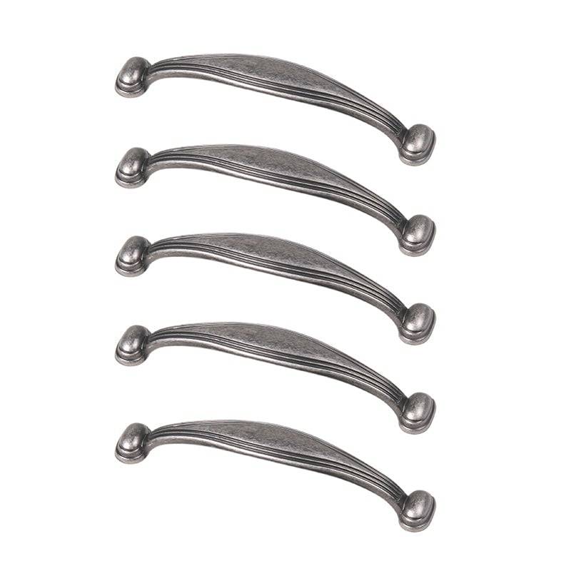 ROCO Victoria Antique Cupboard Handle Oxidised Tin 96mm ( 5 Pack )