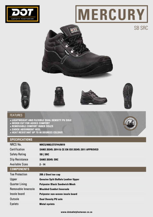 DOT Mercury Safety Men's Boot