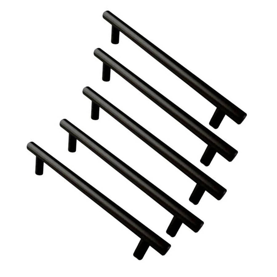ROCO Cupboard Handle Bar Hollow Black 96mm x 12mm ( 5 Pack )