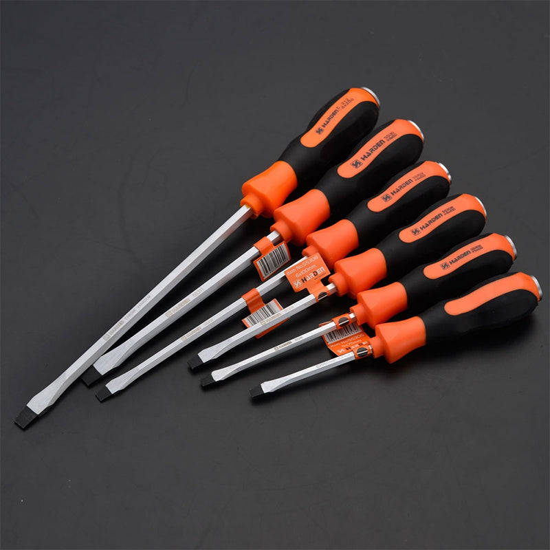 HARDEN Slotted Screwdriver Set Impact 6mm x 150mm