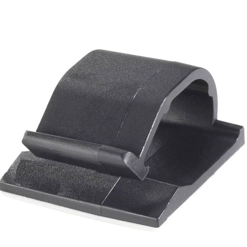 RUWAG Mount Pad Cable Clamp Black 9.5mm x 18.5mm  ( Pack of 10 )