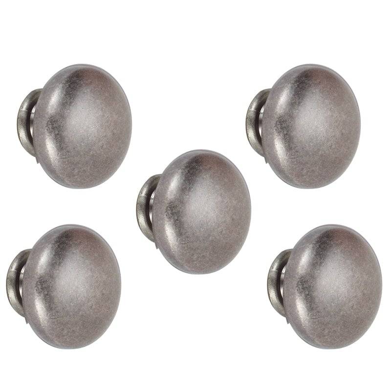 ROCO Lite Mushroom Drawer Knob Pewter 30mm ( 5 Pack )