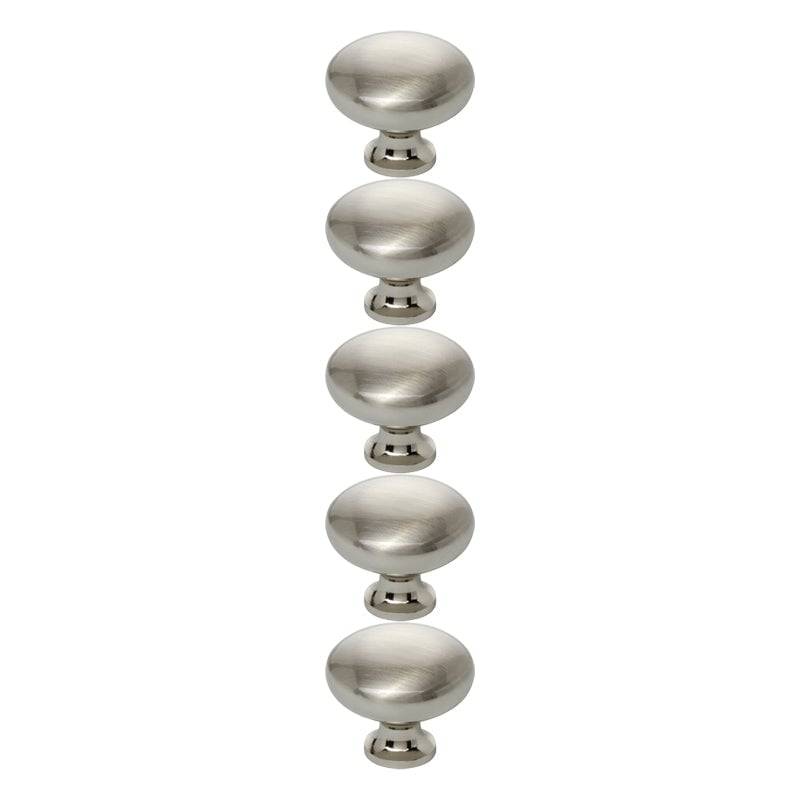 ROCO Small Base Drawer Knob Satin Chrome 32mm ( 5 Pack )