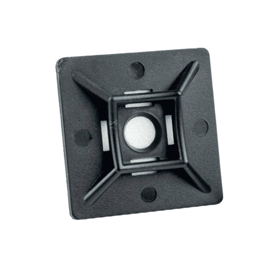 RUWAG Mount Pad Cable Ties Black 19mm x 19mm  ( Pack of 10 )