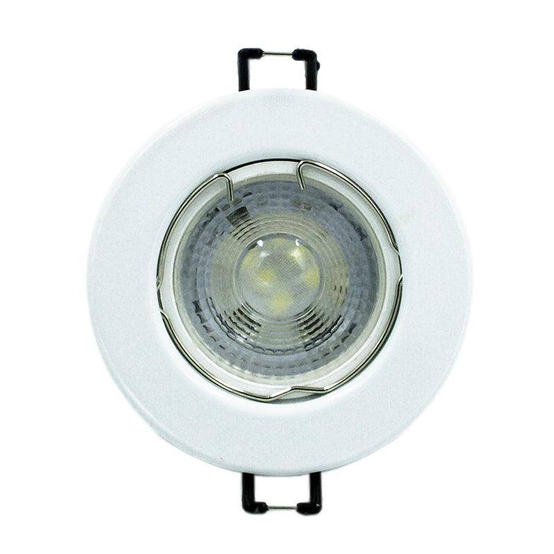 United Electrical 5 Watt Gu10 Led Bulb With White Finish Fitting