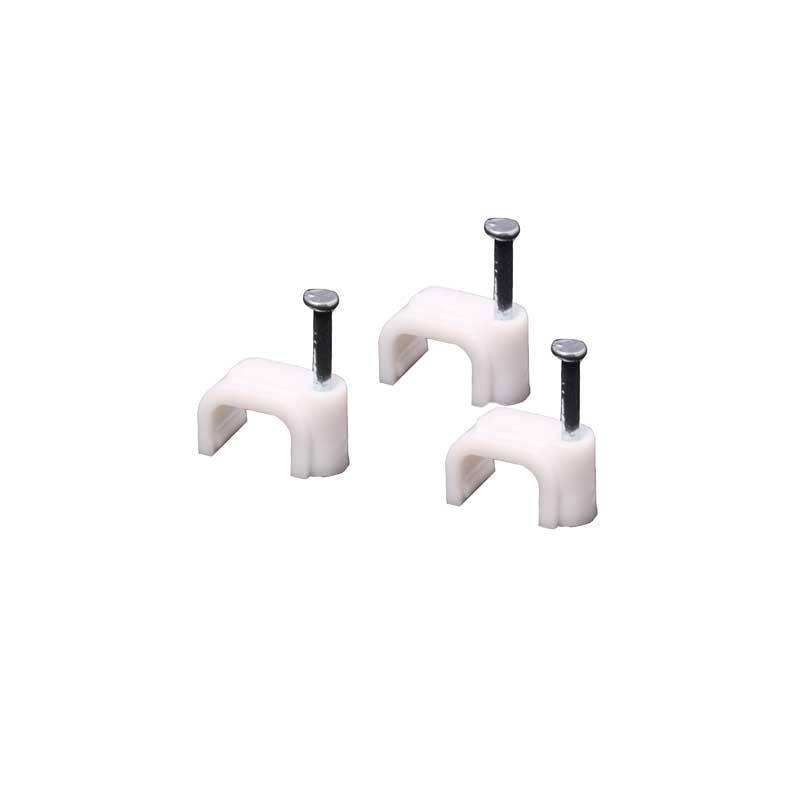 United Electrical Cable Clips Unit 5mm Flat ( Pack Of 100 )