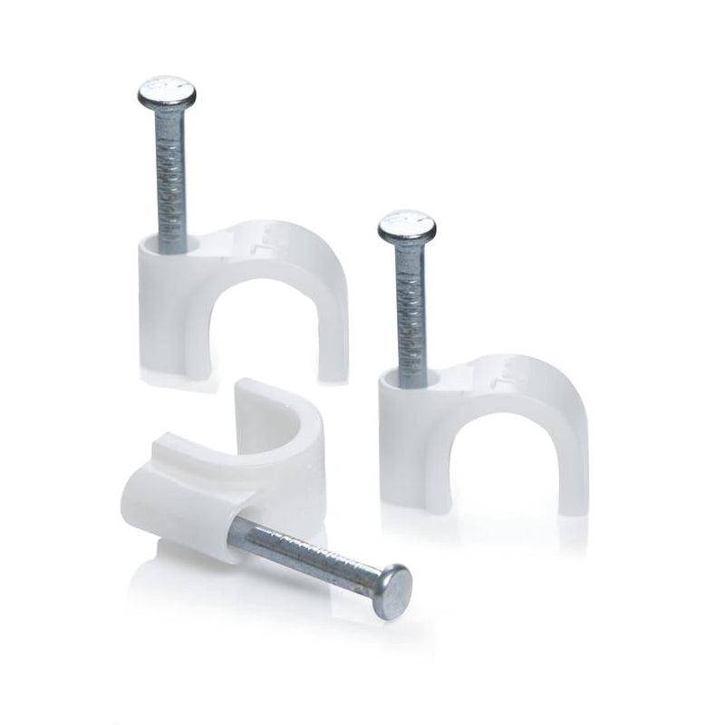 United Electrical Cable Clips Unit 8mm Round ( Pack Of 100 )