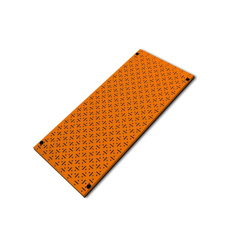CLIP-FIT Powder Coated Steel Pegboard Orange 900mm x 400mm