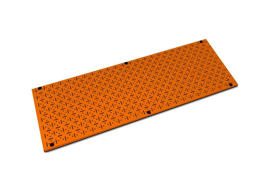 CLIP-FIT Powder Coated Steel Pegboard Orange 1200mm x 400mm