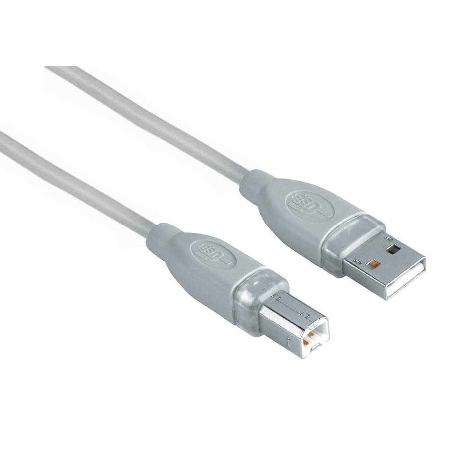 hama - usb 2.0 grey a - b 1.8m blister