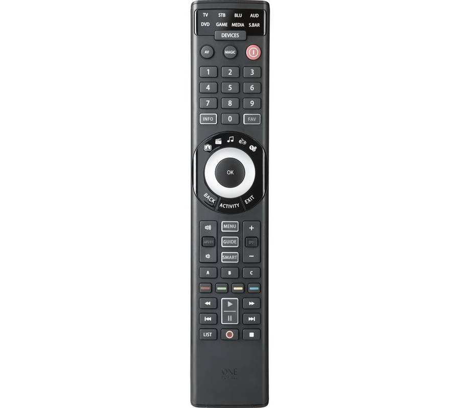 Smart Remote Control Infrared All in One Remote Universal Remote Programmable Remote Black URC 7980