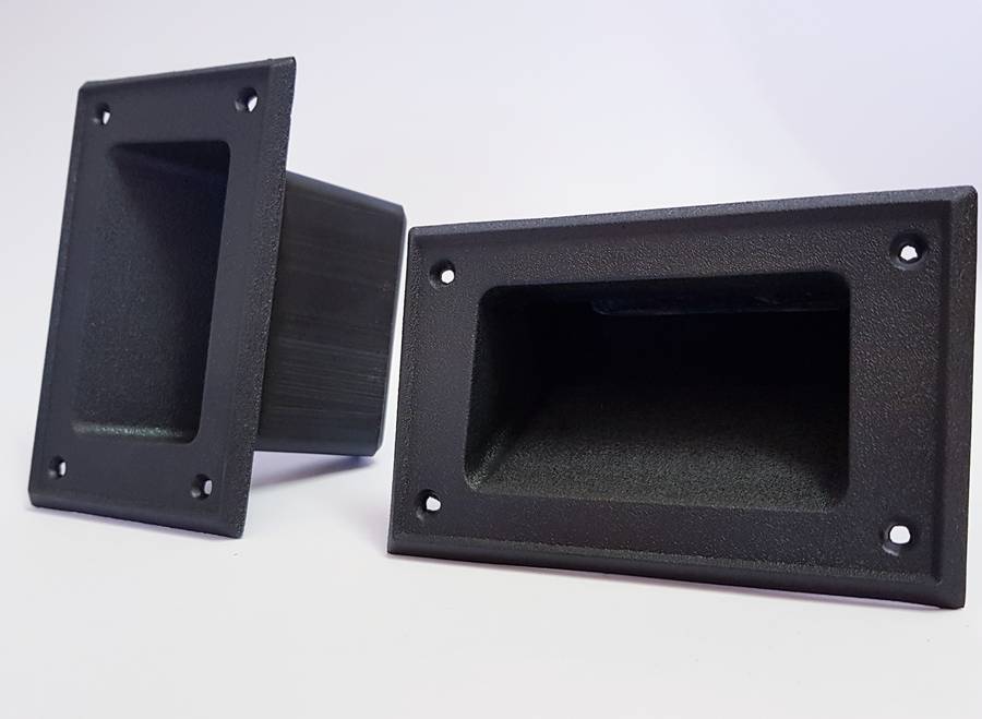 4" SPEAKER BOX HANDLE BLACK (100MM) PLASTIC EACH