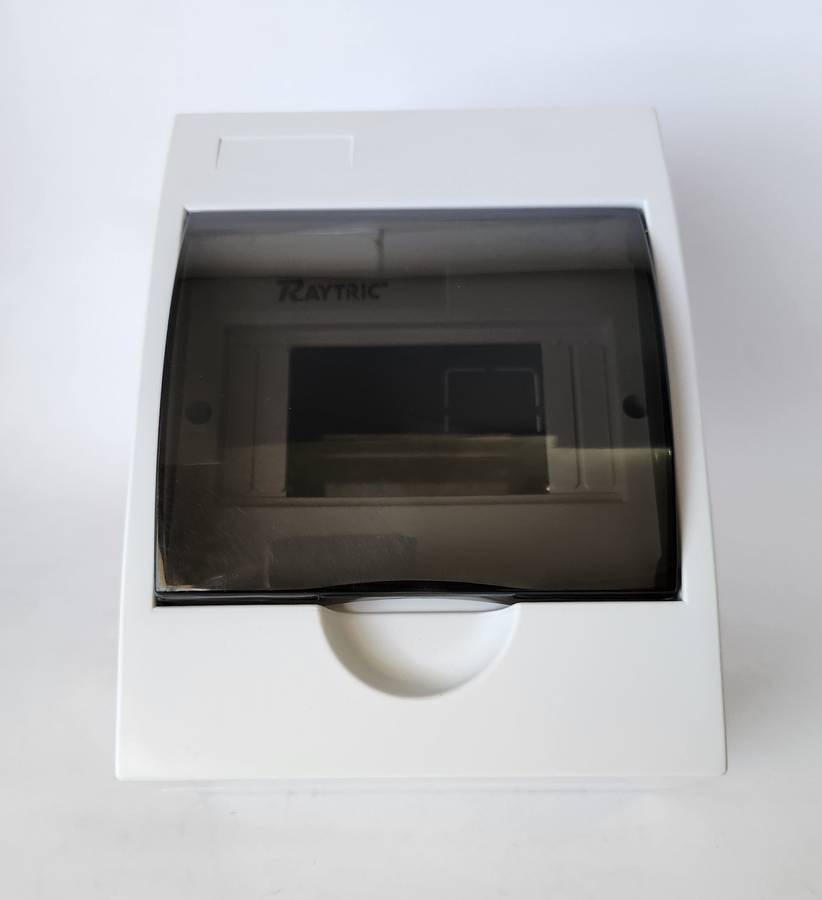 8-Way DIN Rail Distribution Board  Empty, Surface-Mount PVC