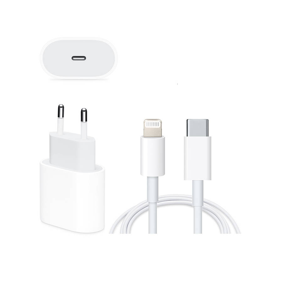 USB-C to Lightning Cable + USB-C Power Adapter 25w for Apple iPhone