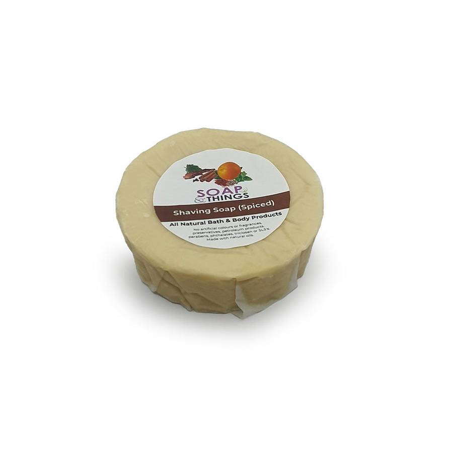 Soft Shaving Soap, Spiced Essential Oils Natural Shaving Soap (Refill)