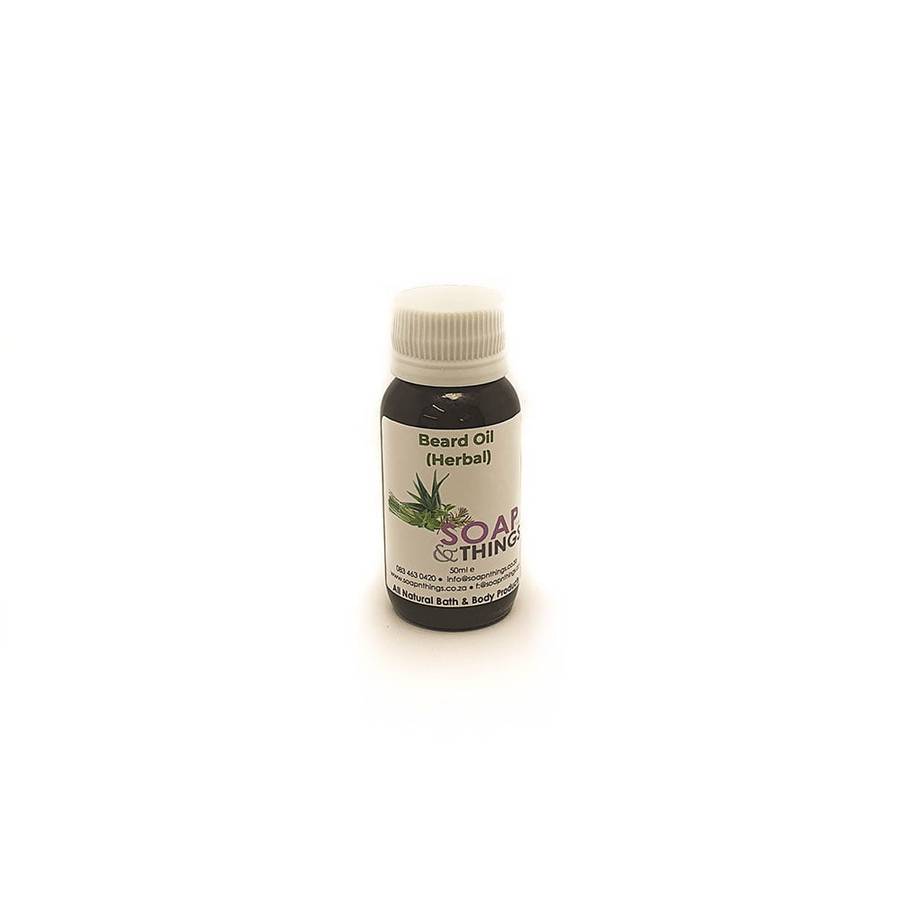 Beard Oil with Herbal Essential Oils, Natural Beard Grooming Oil