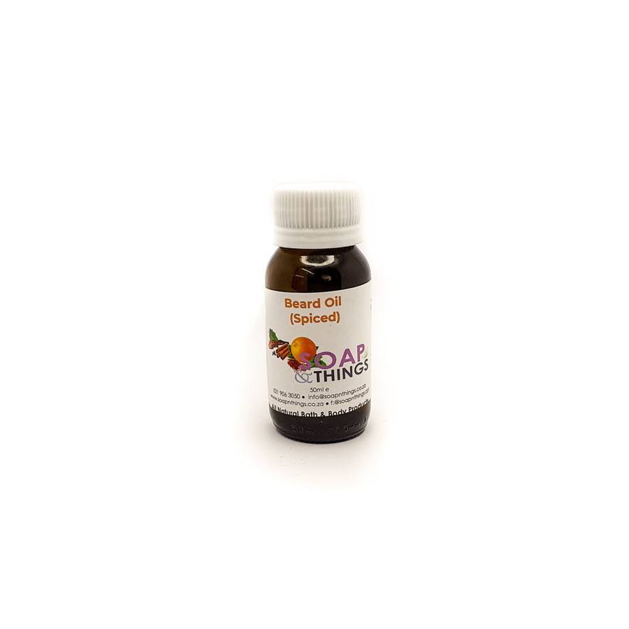 Beard Oil with Spiced Essential Oils, Natural Beard Grooming Oil