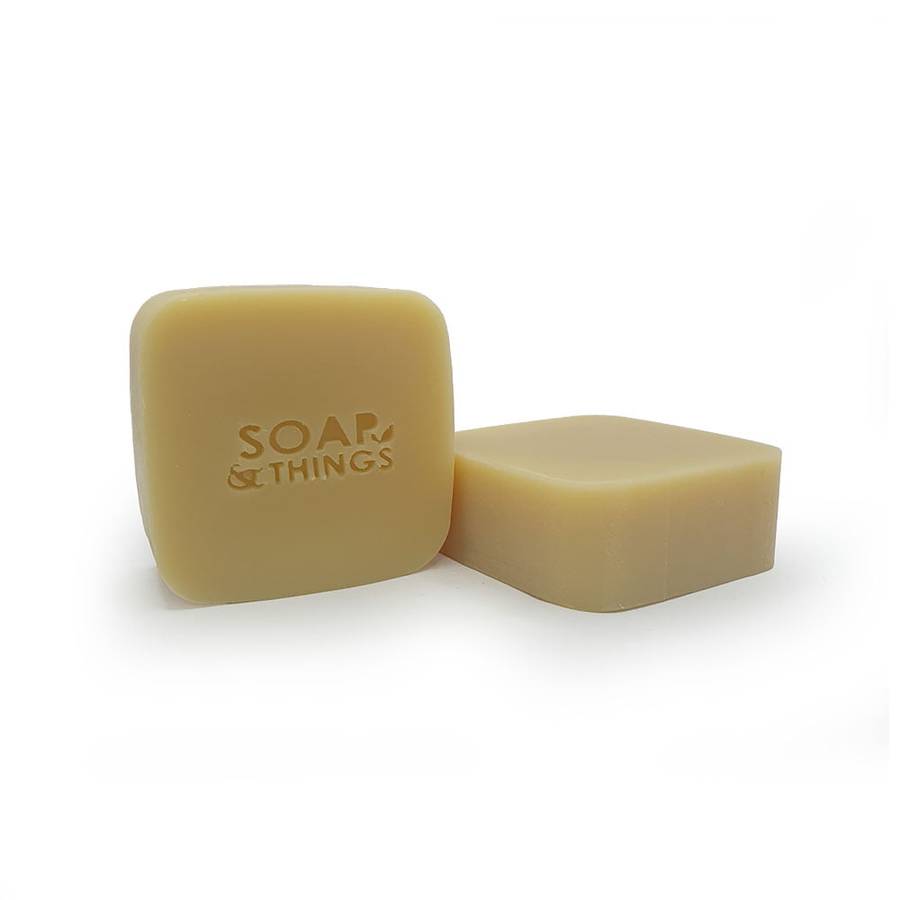 Sensitive Blend Shampoo Soap Bar with Sweet Almond Oil, Lavender Essential Oil, Natural Handmade ...