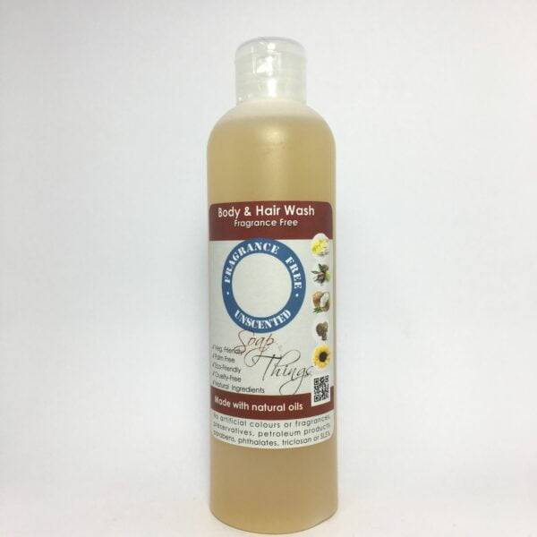 Body & Hair Wash, Unscented, Natural Liquid Soap