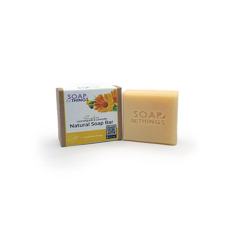 Sunshine Soap Bar, Lavender & Lemongrass Essential Oils Natural Handmade Soap