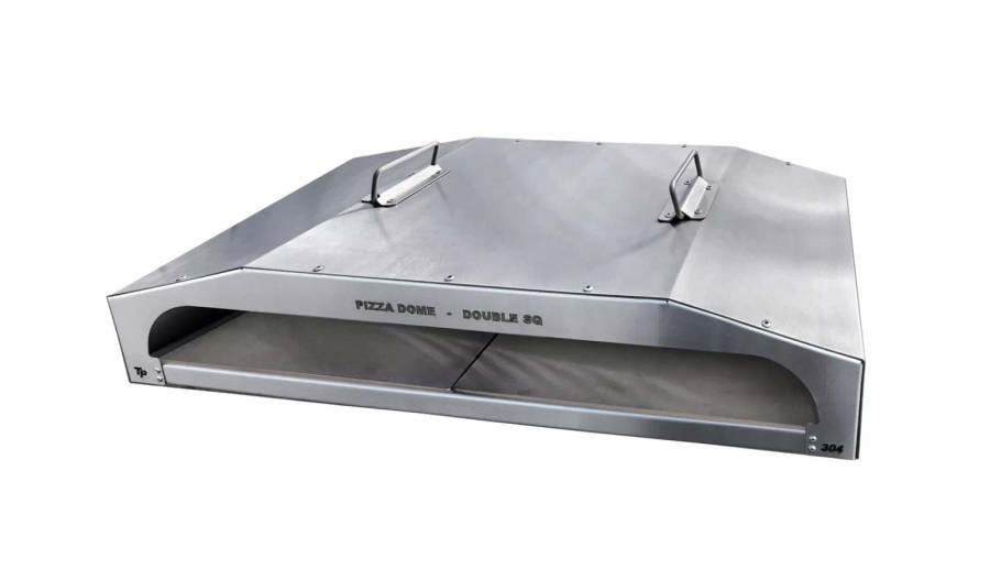 Double Square Pizza Dome with Steel Tiles