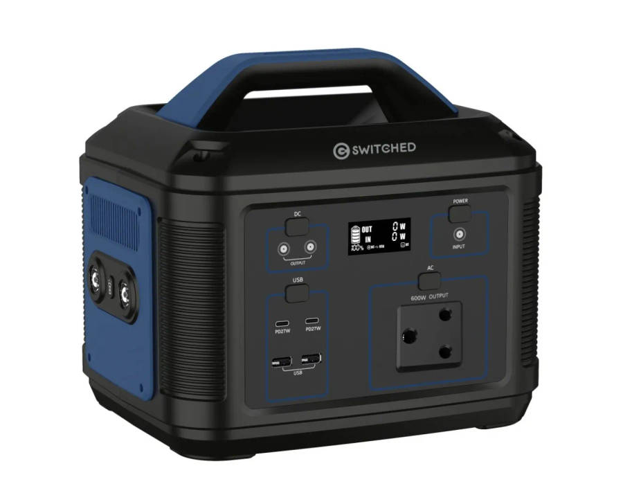 Switched Power Station 600W (555Wh) 3 Prong SA Plug Point