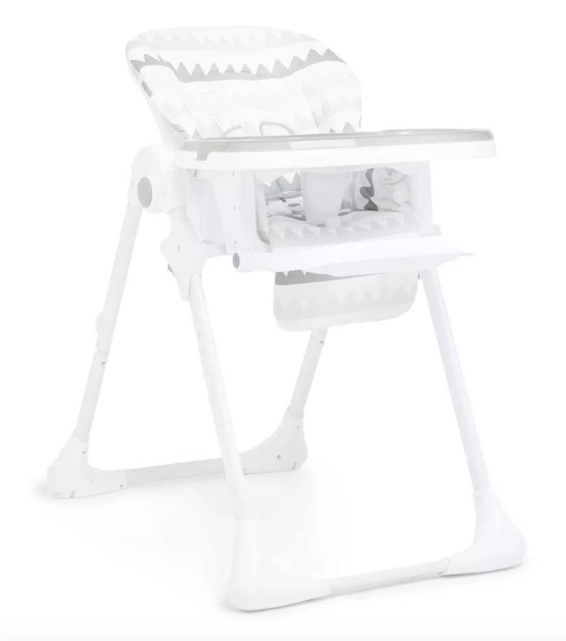 George Mason Baby - High Chair on Wheels - Grey Chevron