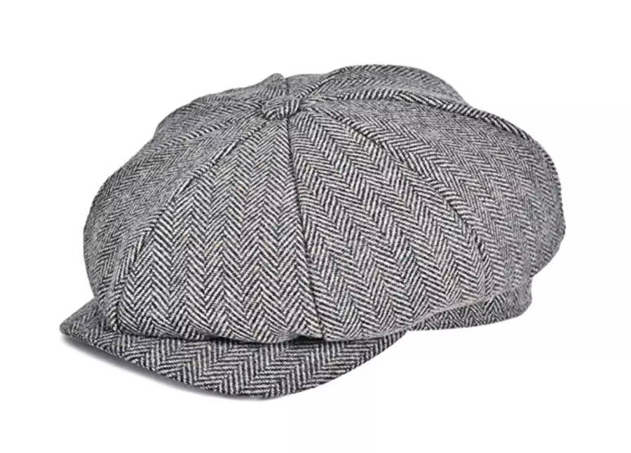 Newsboy Cabbie Flat Golf Cap - Grey