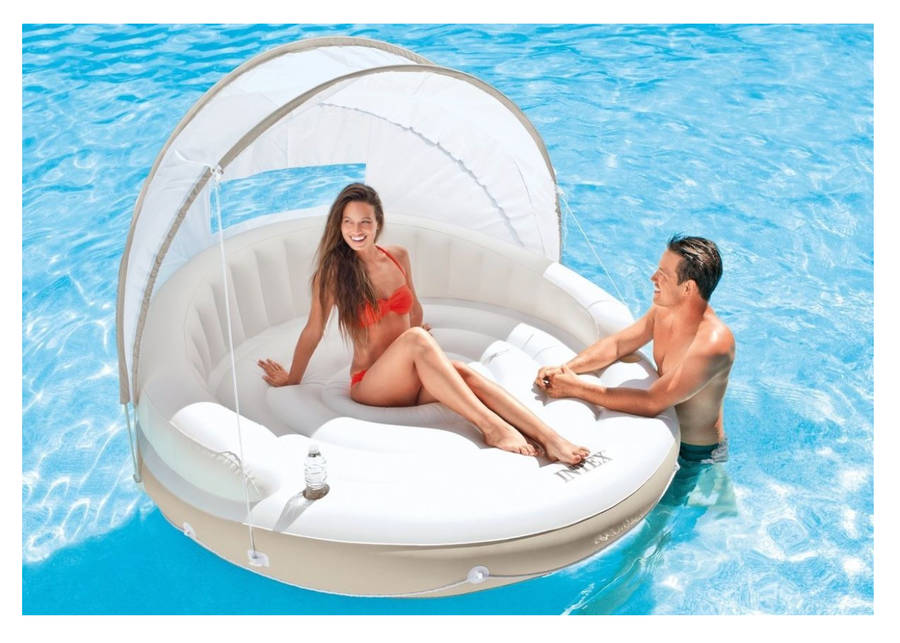 Intex - Canopy Island Inflatable Lounge (New, open-box)