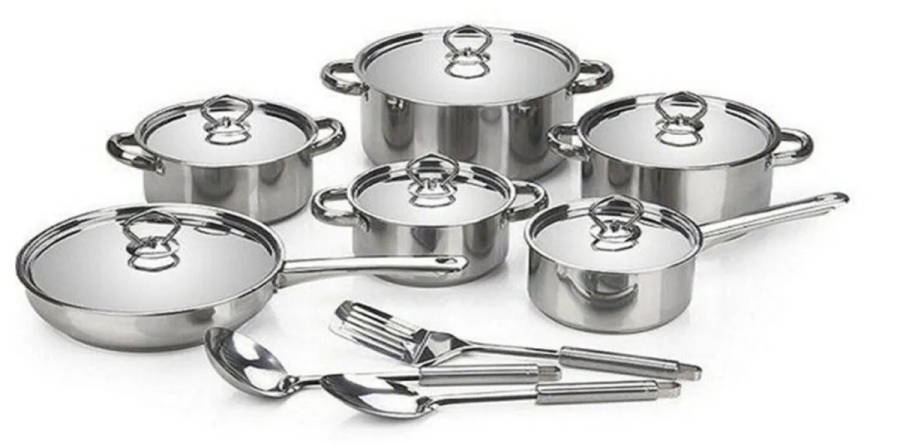 Condere Stainless steel Pot set 15 PCS - Ay15pcs (New, shop display model)
