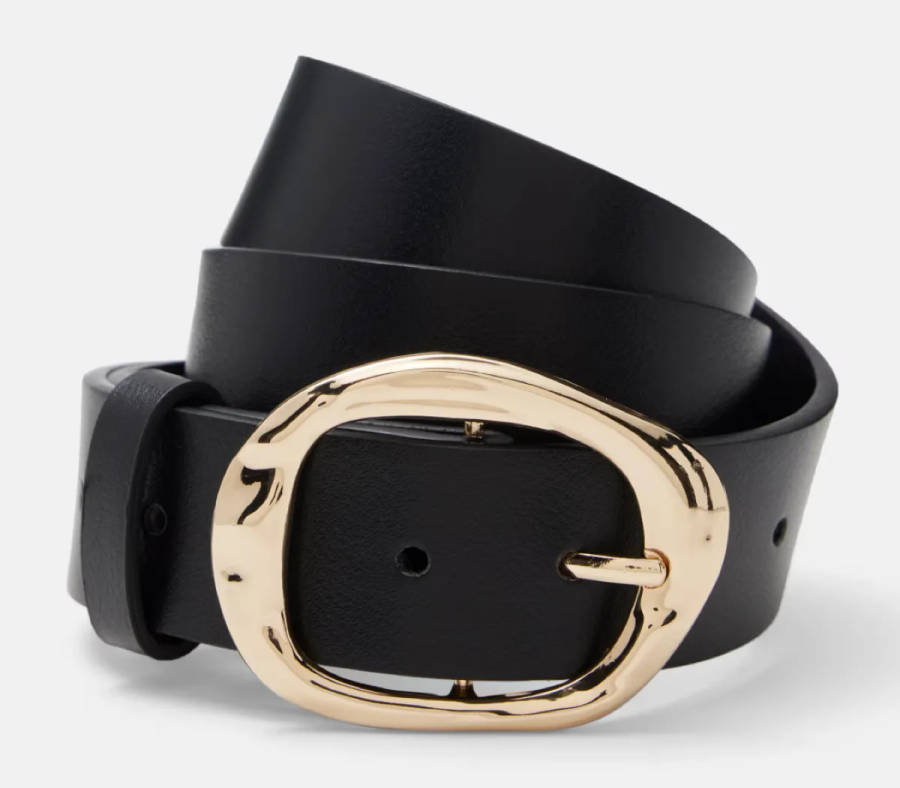 Women irregular square buckle belt (M-L) (New)