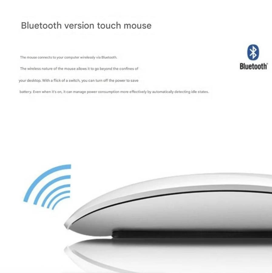Hoco Wireless Rechargeable Touch Mouse - White