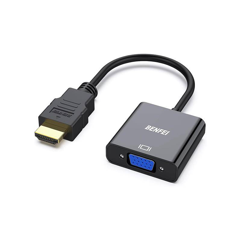 BENFEI HDMI Male To VGA Female Adapter With Gold-Plated Connector And Supports Resolution Up To 1...