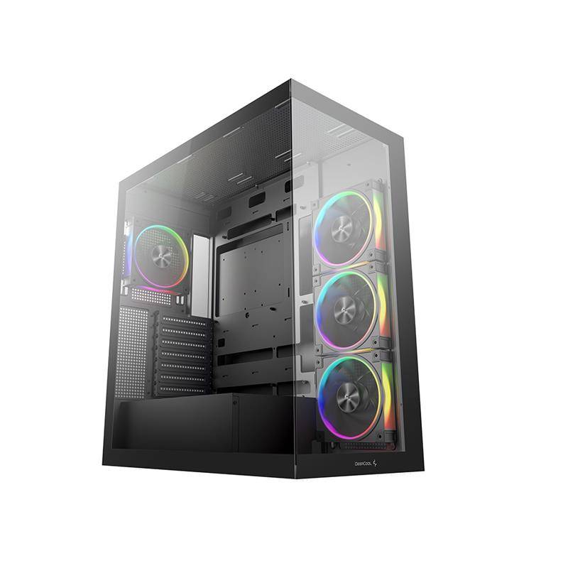 DeepCool CG580 4Fans V2 Single-Chamber Panoramic Scenic View Designed ATX Case With Front And Sid...