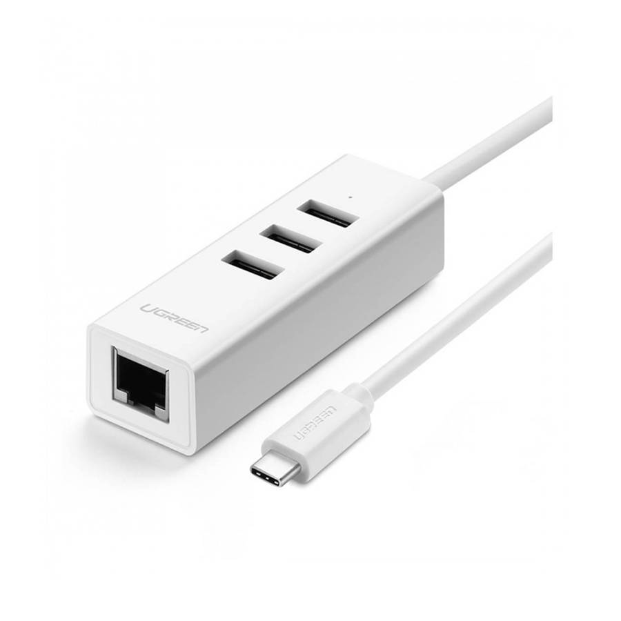 UGREEN USB-C TO 3PORT HUB & LAN ADAPTER